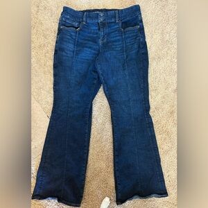 American Eagle Blue Flare Wide Leg Jeans